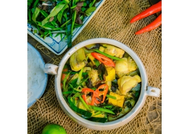 Ếch om chuối đậu