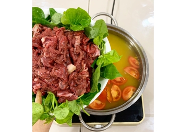 Thịt trâu Nhúng mẻ